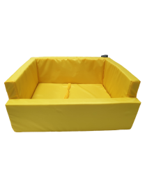 Fotelik do samochodu dla psa wodoodporny żółty